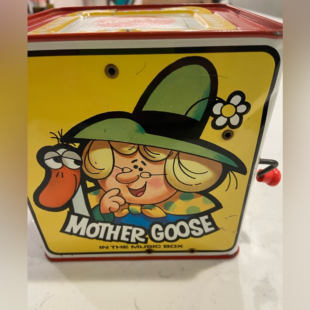 Mattel Vintage Jack in the  Box with Yellow and Black Design